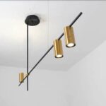 Chandelier D298-3 L1200*H1500mm Black+Matt Gold