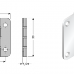 Fold 50 Steel hinge