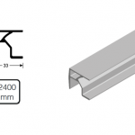 Fold 50 Upper Track 2400 MM