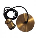 Pendent Holder, E27, 1 mtr, Matte Black/ Pearl Black/ Silver/ Red Gold/ Old Gold/ Bronze Gold  Color 01-7101