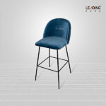 Bar Stool Metal Base+Fabric with Back Support 50-5106